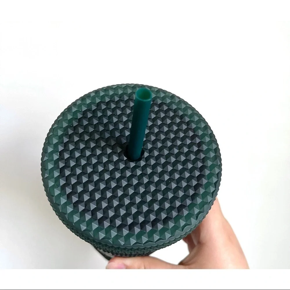 Starbucks Matte Dark Green Studded Tumbler | 24oz